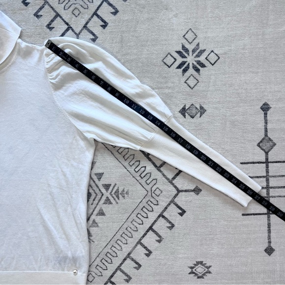 Ted Baker London Ivory Aidabel Puff Sleeve Turtleneck Sweater Size 14 - Picture 12 of 16